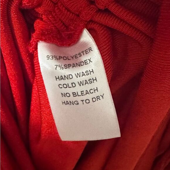 JLUXLABEL Wojek Slinky body-con midi red dress Size Small NWT - Picture 6 of 13